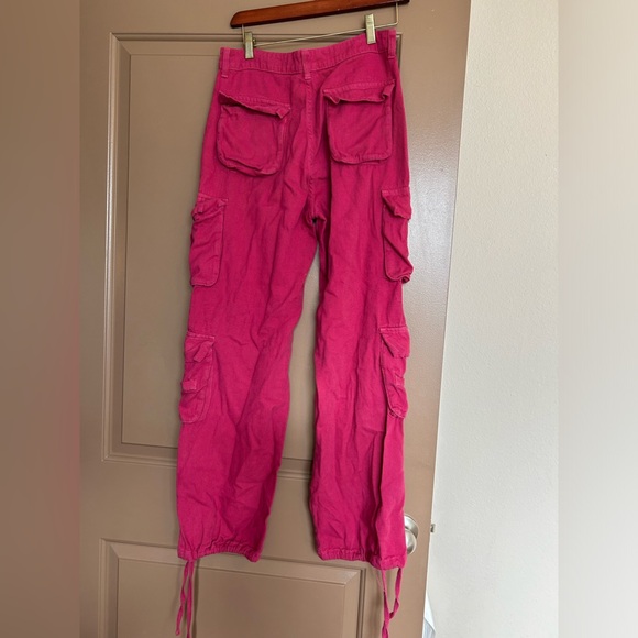 Cargo Pants for Women Baggy Y2k Straight Wide Leg Pants with Pockets Streetwear - Picture 7 of 8